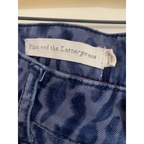 Anthropologie Pilcro And The Letterpress Leopard Mid Rise Skinny Jeans Womens 29 - Picture 5 of 6